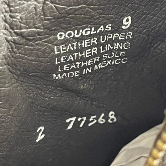 FreeBird Douglas Ankle Boots Black Leather Side Zip Men's Size 9 Made In Mexico - Picture 8 of 11